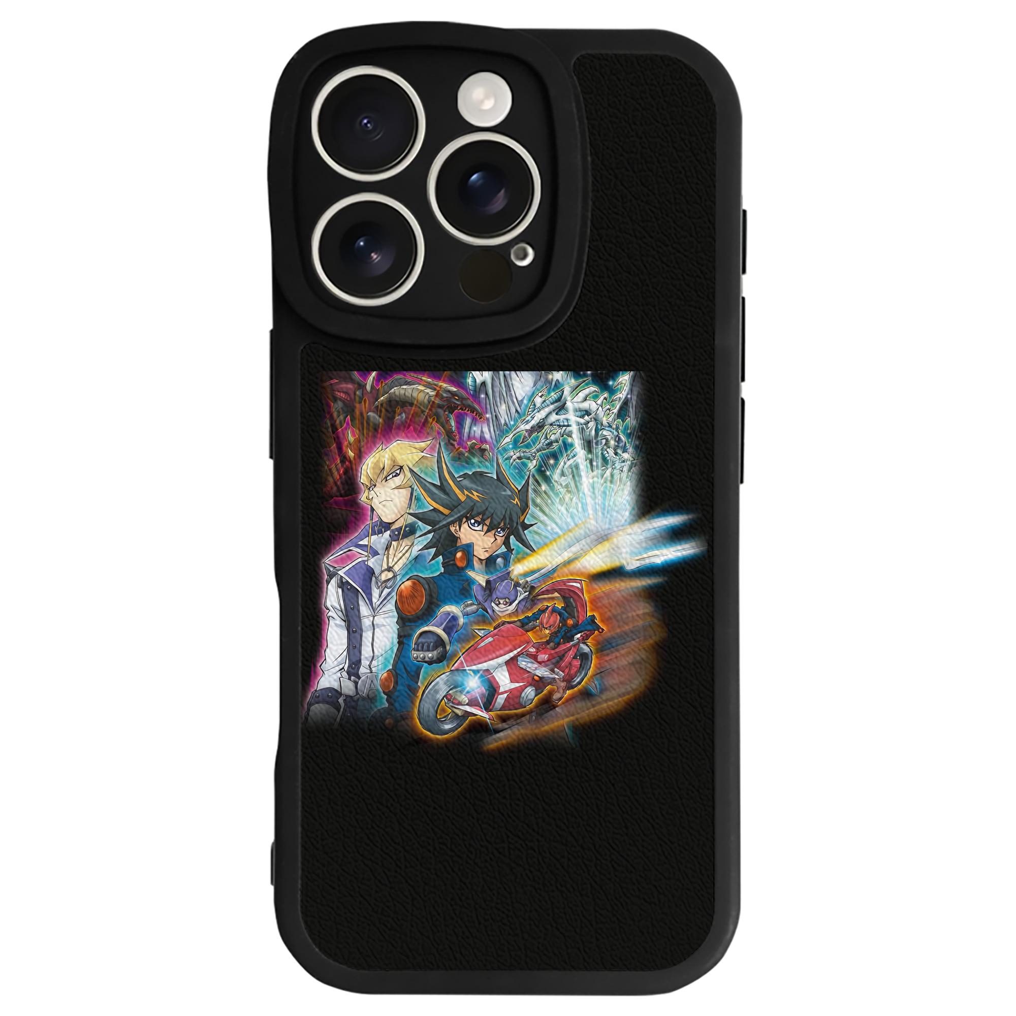 （画像用） 遊☆戯☆王 Yu-Gi-Oh! 【iPhone 16シリーズ対応】シリコンスマホケース（レザー調） 材質：シリコン